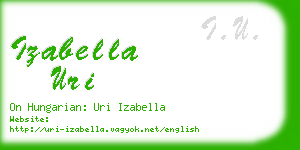 izabella uri business card
